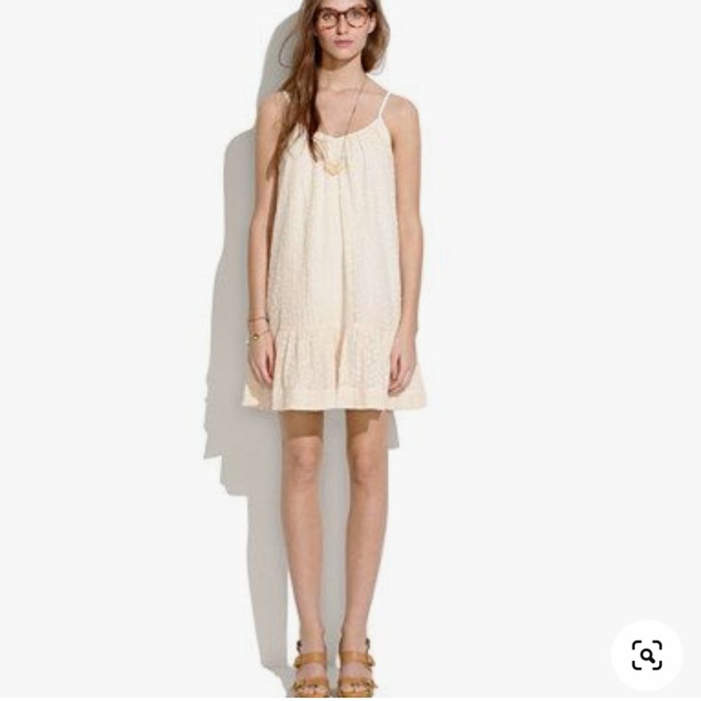 Madewell Daisy Stitch Sundress (White)